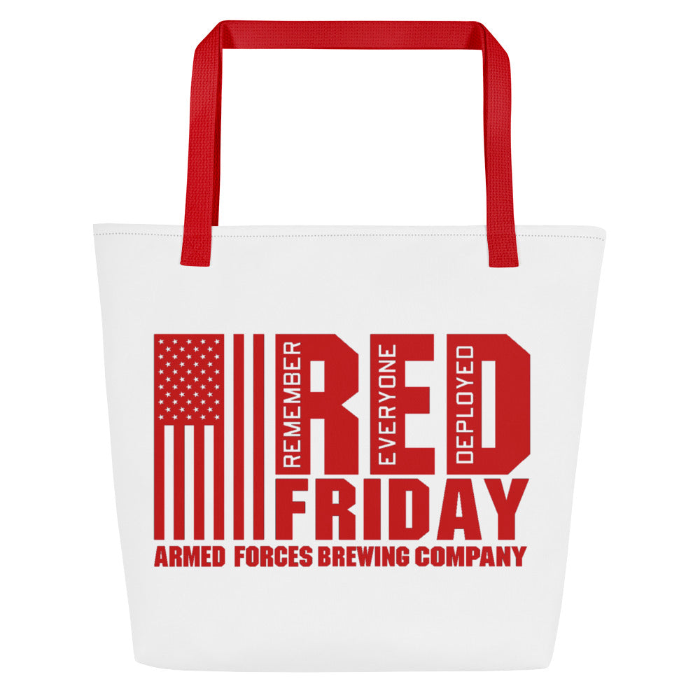 16x20 RED Friday Large Tote Bag