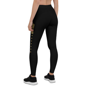 Black & Gold Leggings