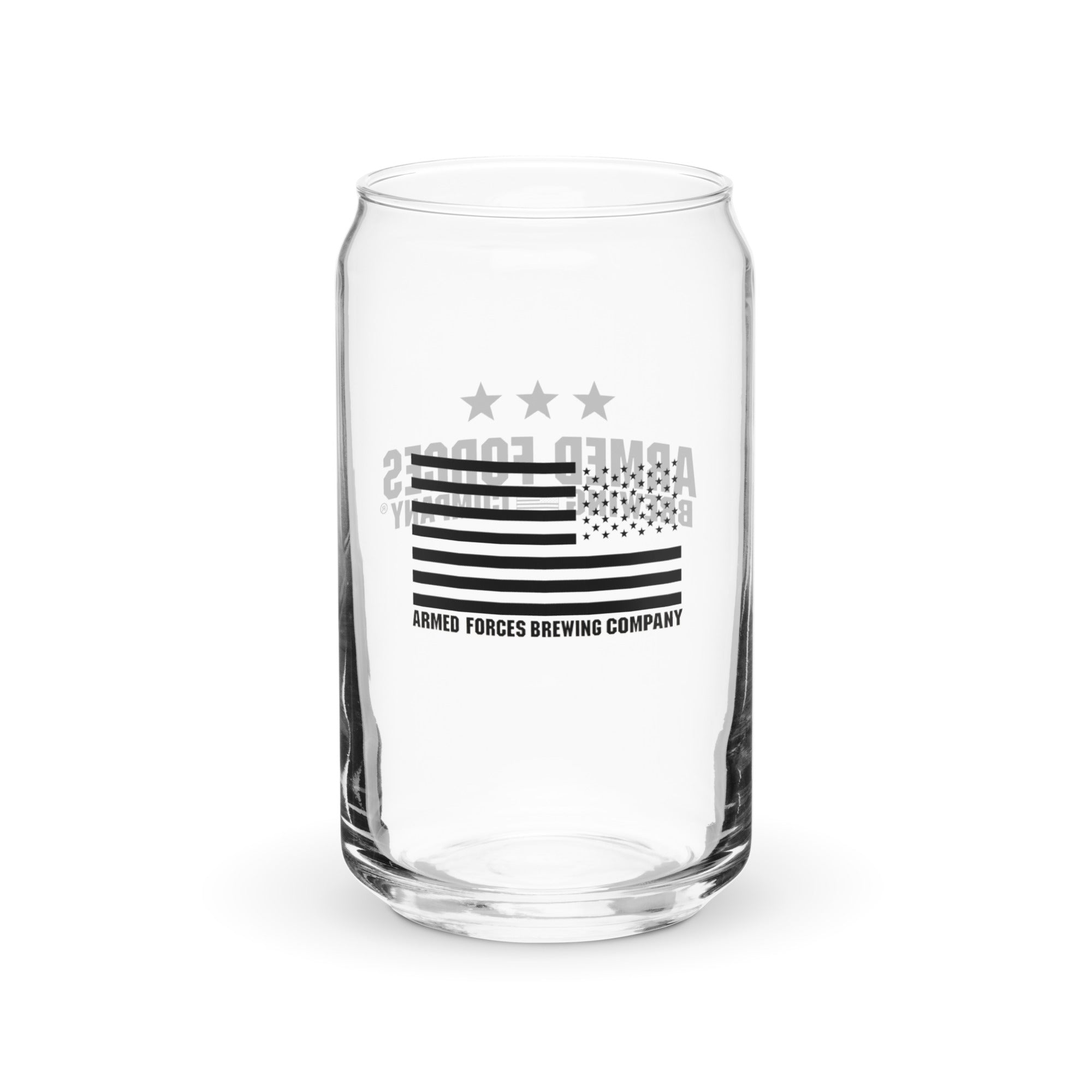 Black can-shaped glass