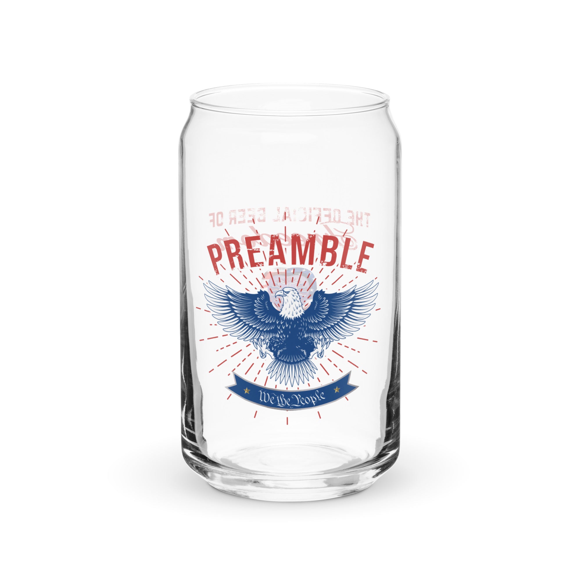 PREAMBLE Lager can-shaped glass