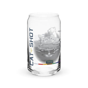 Cat Shot Lager can-shaped glass
