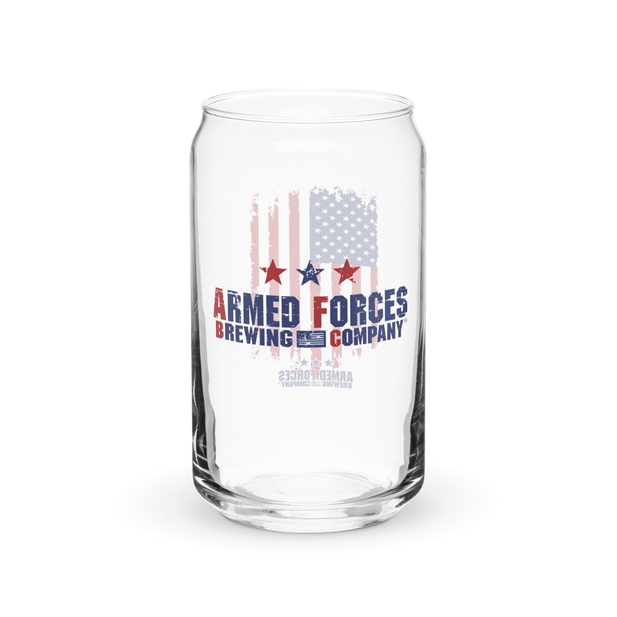 Patriot can-shaped glass