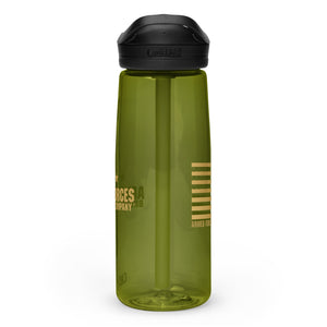 AFBC Green CamelBak Water Bottle Gold Logo