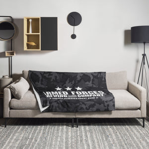 50x60 Black Camo Throw Blanket