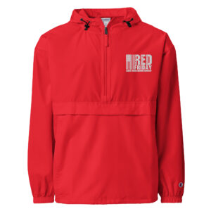 Embroidered RED Friday Packable Jacket