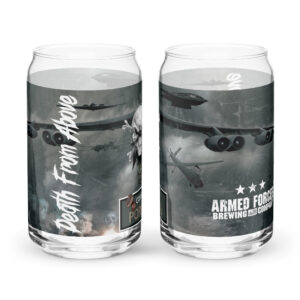 DEATH FROM ABOVE Coffee Porter Can-Shaped Glass